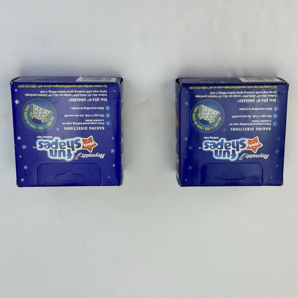 Reynolds Fun Shapes July 4th Stars Foil Baking Cups 24 Ct 2005 Discontinued NOS